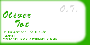 oliver tot business card